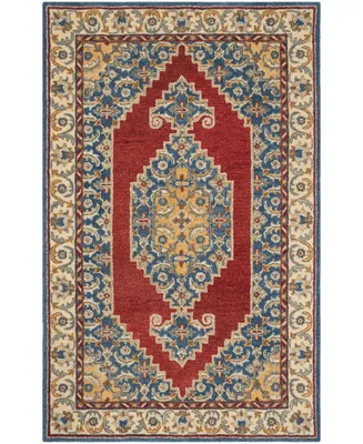 Safavieh Antiquity At505 Blue and Red 5' x 8' Area Rug