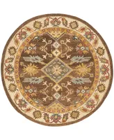 Safavieh Antiquity At502 Tan 6' x 6' Round Area Rug