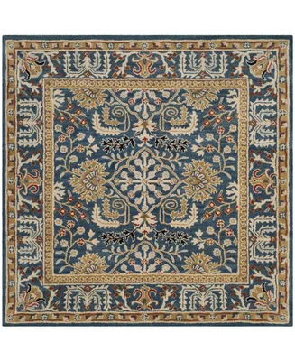 Safavieh Antiquity At64 Navy and Multi 6' x 6' Square Area Rug