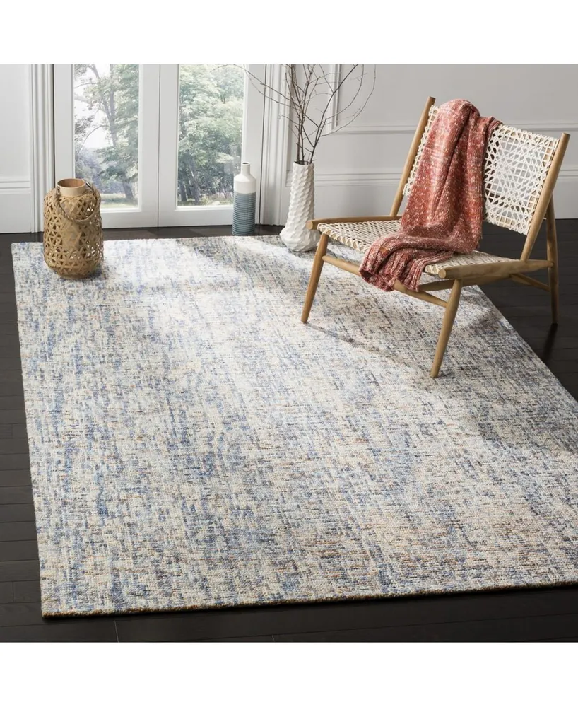 Safavieh Abstract 468 Navy and Rust 8' x 10' Area Rug