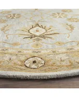 Safavieh Antiquity At856 Mist and Sage 6' x 6' Round Area Rug