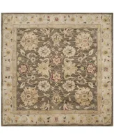 Safavieh Antiquity At853 Olive and Gray 6' x 6' Square Area Rug