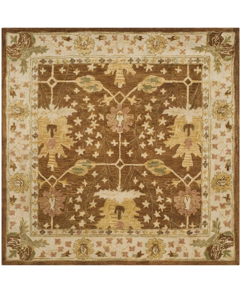 Safavieh Antiquity At840 Brown 6' x 6' Square Area Rug