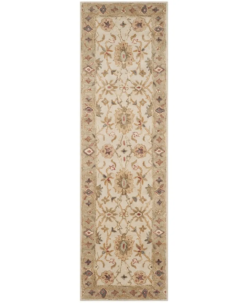 Safavieh Antiquity At816 Gray and Beige 2'3" x 8' Runner Area Rug