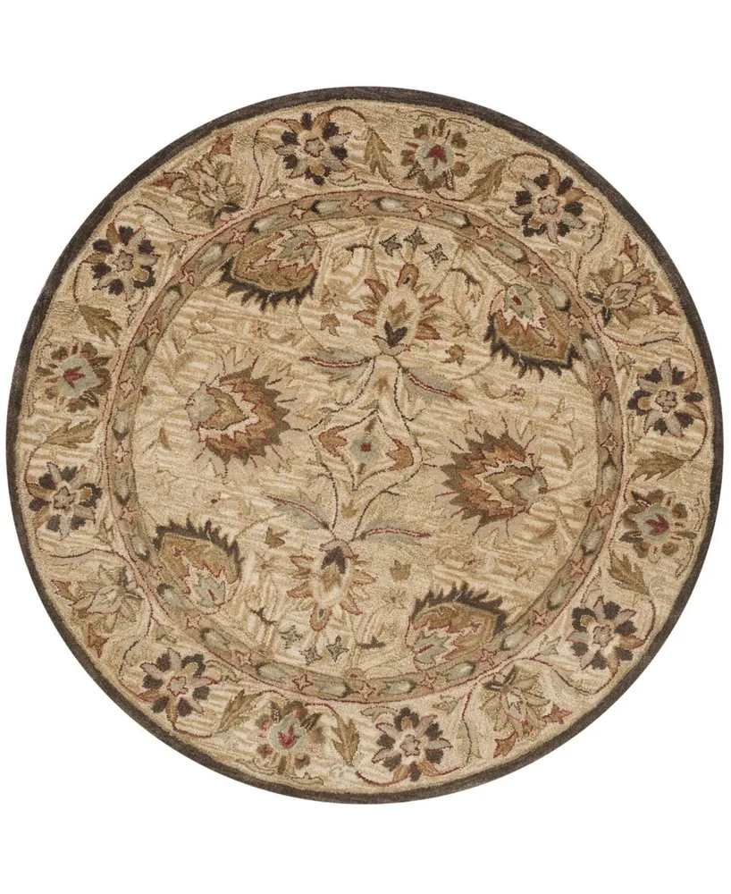 Safavieh Antiquity At812 Beige 6' x 6' Round Area Rug