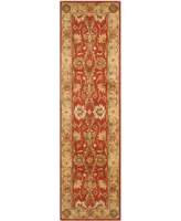 Safavieh Antiquity At249 Rust and Gold 2'3" x 6' Runner Area Rug