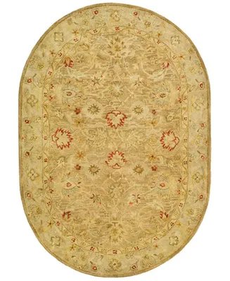 Safavieh Antiquity At822 Brown 4'6" x 6'6" Oval Area Rug