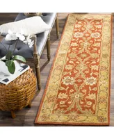 Safavieh Antiquity At249 Rust and Gold 2'3" x 12' Runner Area Rug