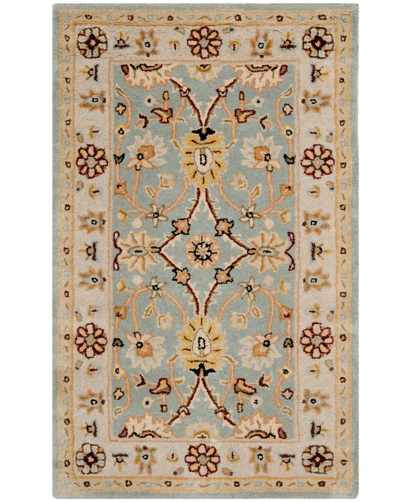 Safavieh Antiquity At249 Mist and Ivory 4' x 6' Area Rug