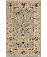 Safavieh Antiquity At249 Mist and Ivory 4' x 6' Area Rug