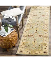 Safavieh Antiquity At249 Mist and Ivory 2'3" x 12' Runner Area Rug