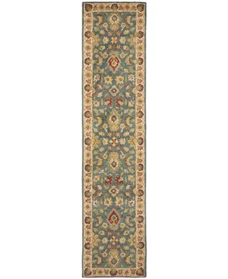 Safavieh Antiquity At15 Blue and Beige 2'3" x 8' Runner Area Rug