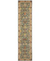 Safavieh Antiquity At15 Blue and Beige 2'3" x 8' Runner Area Rug