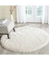 Safavieh Arctic Shag Sg270 Ivory 5' x 5' Round Area Rug