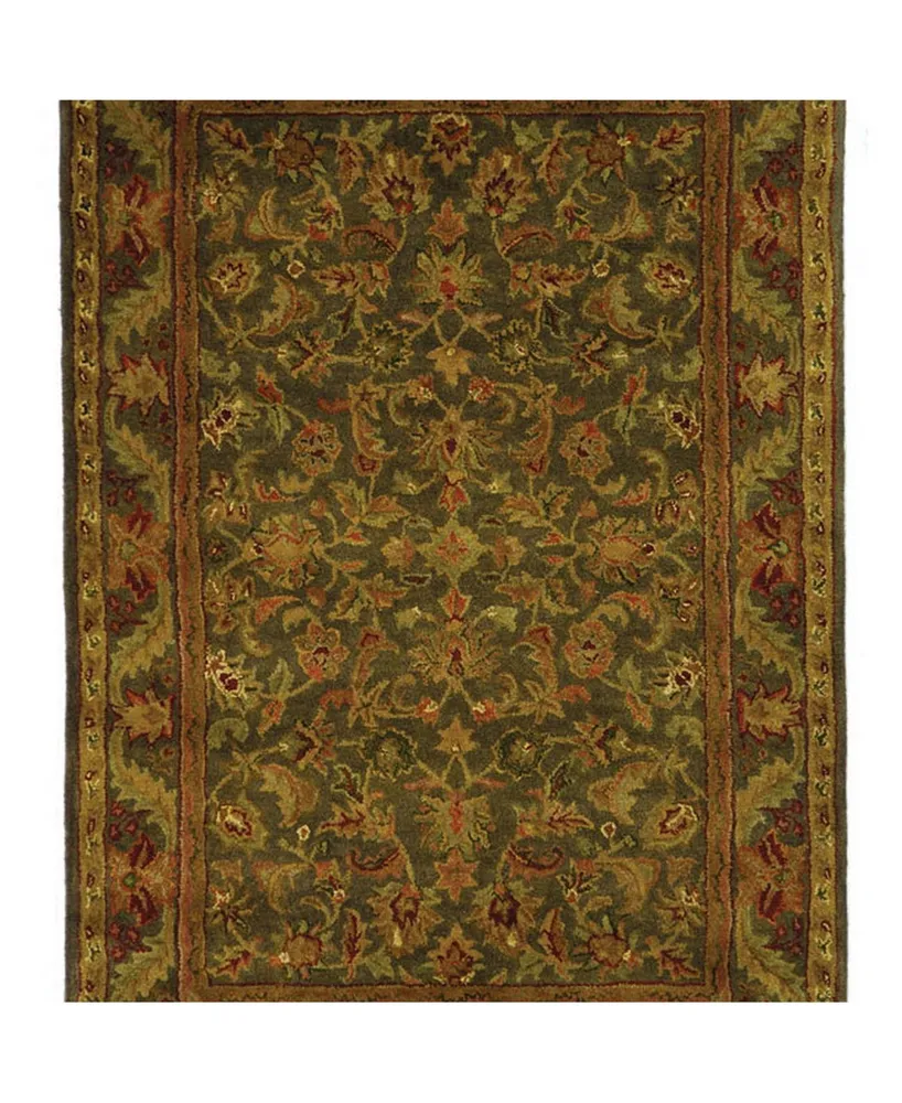 Safavieh Antiquity At52 Green and Gold 4' x 6' Area Rug