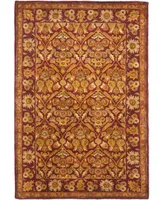 Safavieh Antiquity At51 Wine and Gold 4' x 6' Area Rug