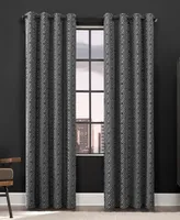 Scott Living Gresham Geometric 100% Blackout Grommet Curtain Panel