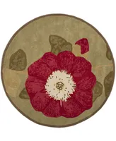 Martha Stewart Collection MSR4731A Tan 8' x 8' Round Area Rug