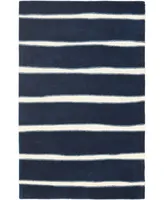 Martha Stewart Collection Chalk Stripe MSR3617C Navy 5' x 8' Area Rug