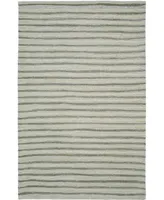 Martha Stewart Collection Hand Drawn Stripe MSR3619A Gray 5' x 8' Area Rug