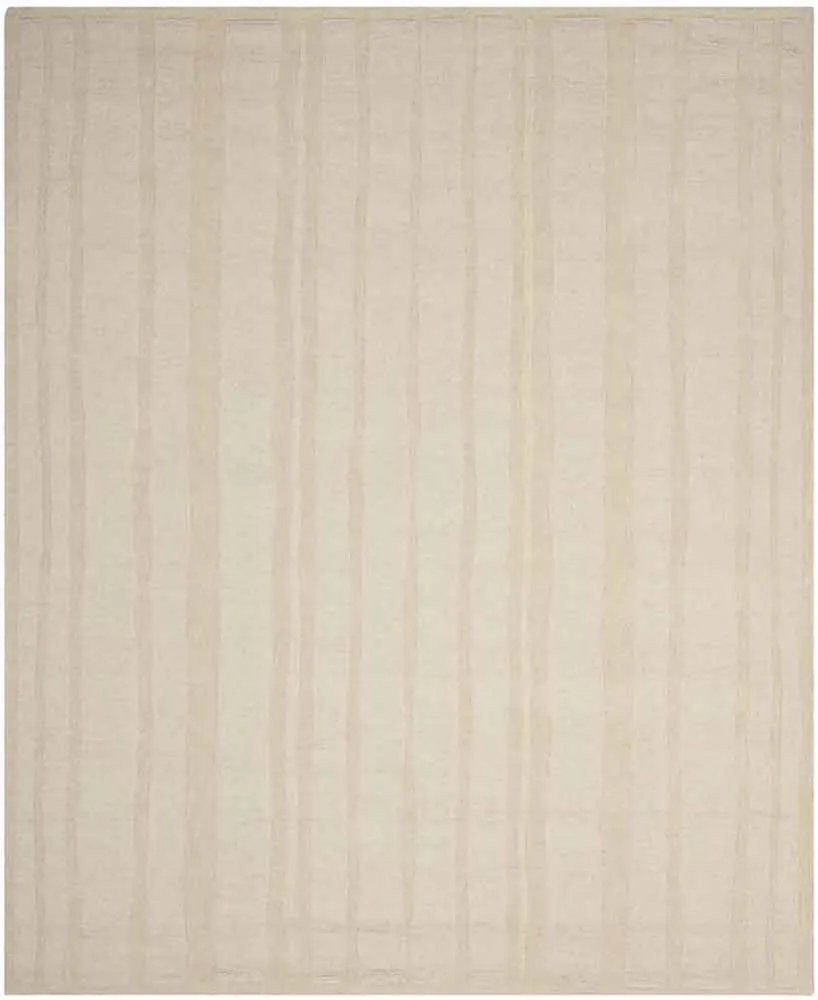 Martha Stewart Collection Freehand Stripe MSR4619B Tan 4' x 6' Area Rug