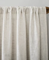 Wallis 52" x 84" Textured Linen Blend Sheer Curtain Panel