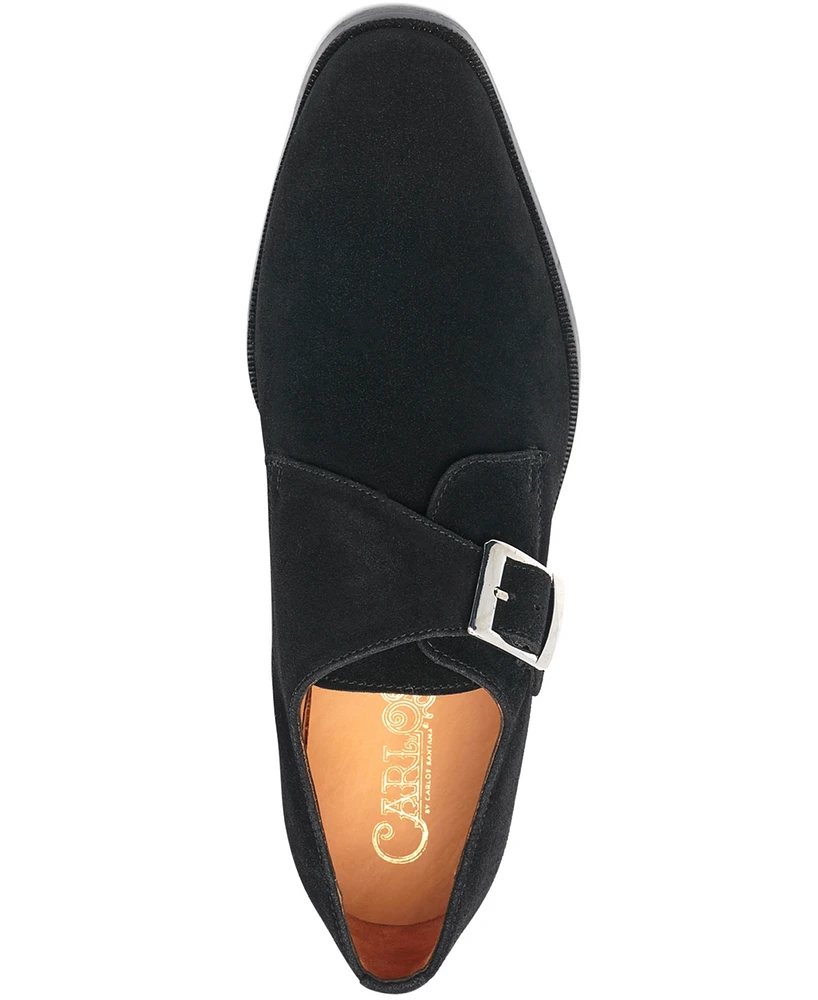 Carlos by Santana Men's Freedom Single Monk-Strap Suede Loafers