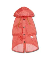 Touchdog Split-Vent Designer Water-resistant Dog Raincoat