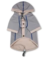 Touchdog 'Cloudburst' Water-resistant Reversible Dog Raincoat Medium