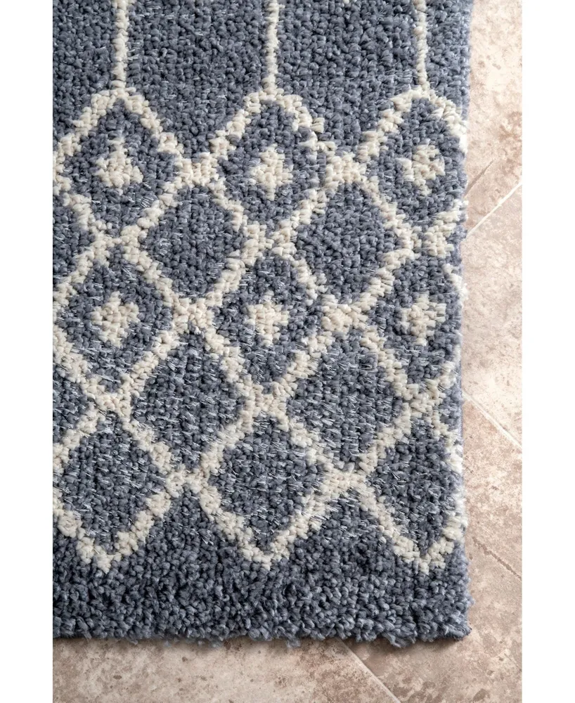 nuLoom Barbara GROC01B Gray 3' x 5' Area Rug