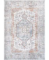 nuLoom Jacquie RZAB07C Silver 5' x 7'5" Area Rug