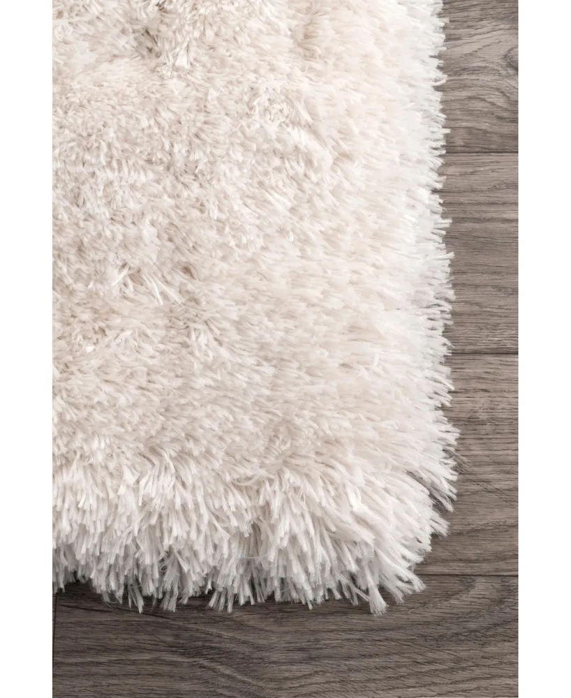 nuLoom Kristan AWVE16B Ivory 4' x 6' Area Rug