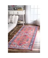 nuLoom Sherita DISA05B Red 2'8" x 8' Runner Rug