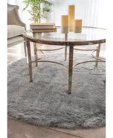 nuLoom Cloud BIBL15B Gray 4' x 6' Area Rug