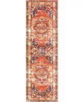 nuLoom Mackenzie KKCB10B Orange 2'6" x 12' Runner Rug