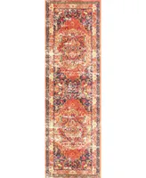 nuLoom Mackenzie KKCB10B Orange 2'6" x 6' Runner Rug