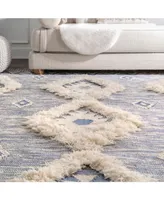 nuLoom Savannah SPMO01C Blue 5' x 8' Area Rug