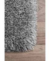 nuLoom Kristan AWVE16A Gray 6' x 9' Area Rug