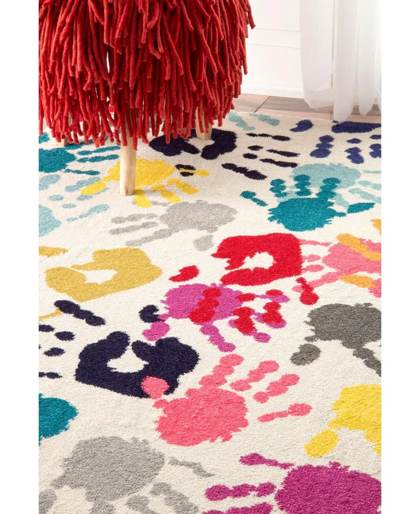 nuLoom Pinkie ECCR15A Multi 4'1" x 6' Area Rug