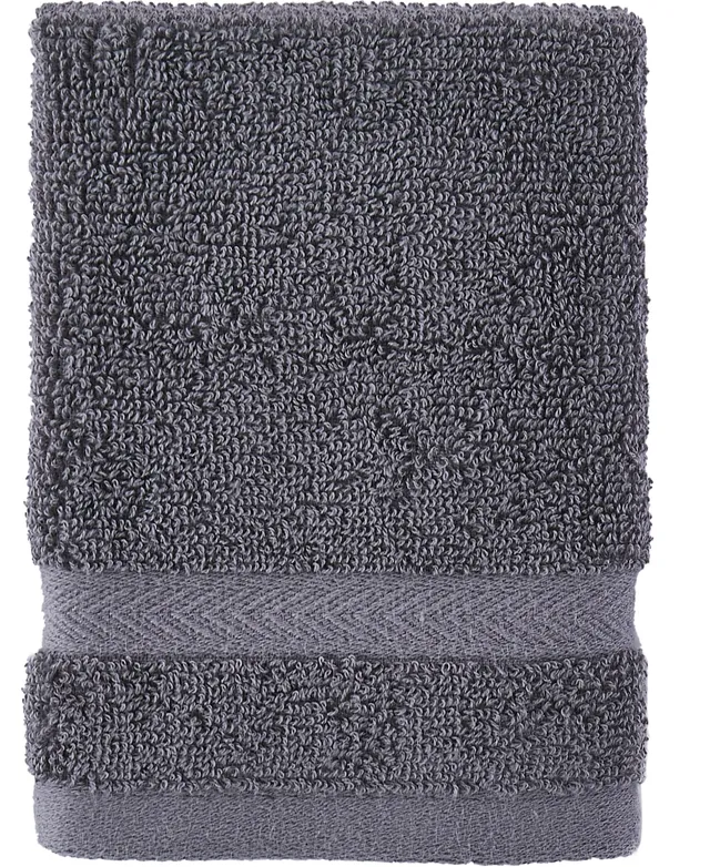 Tommy Hilfiger Modern American Solid Cotton Washcloth, 13 x 13