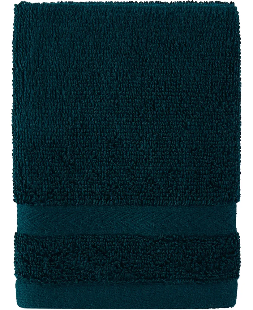 Tommy Hilfiger Modern American Solid Cotton Washcloth, 13" x