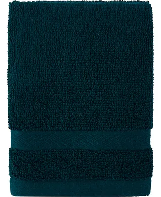 Tommy Hilfiger Modern American Solid Cotton Washcloth, 13" x