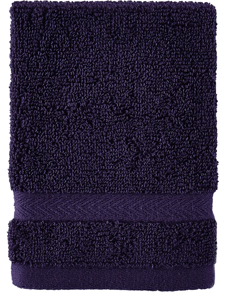 Tommy Hilfiger Modern American Solid Cotton Washcloth, 13" x