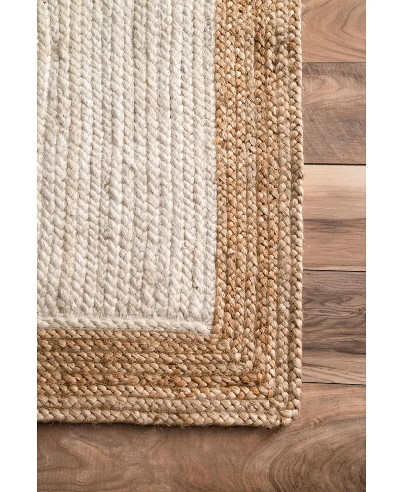 nuLoom Eleonora TAJT09D White 2'6" x 10' Runner Rug