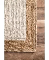 nuLoom Eleonora TAJT09D White 2'6" x 10' Runner Rug