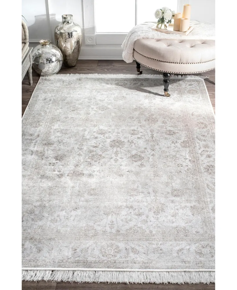 nuLoom Elyse DCRS02A Ivory 7'6" x 9'6" Area Rug