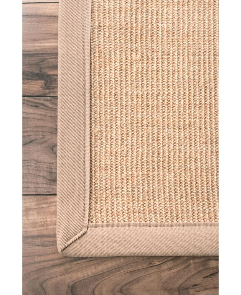 nuLoom Orsay ZHSS01C Beige 2'6" x 6' Runner Rug