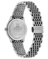 Gucci Women's Swiss G-Timeless Stainless Steel Slim Bracelet Watch 29mm