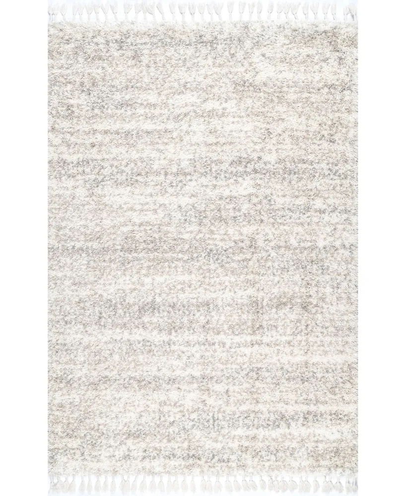 nuLoom Brooke KKEL04A Ivory 7'10" x 11' Area Rug