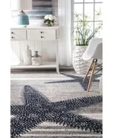 nuLoom Thomas Paul BDTP02A Gray 2'8" x 10' Runner Rug